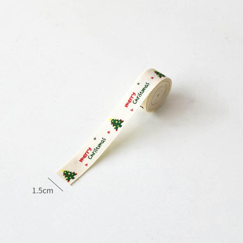 2M Dacron Christmasn Ribbon Red Gift Wrapping Ribbon Holiday Decor Gift Packing  Christmas