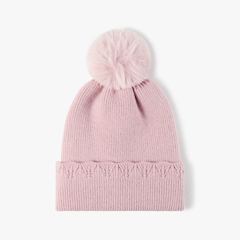 Winter Warm Fleece Womens Knitted Beanie Hat with Pom,outdoor Warm Skull Cap Skull Hat for Women,suitbale for Daliywear,skiing