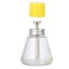Dispensador de Bomba para Nail Art Recipiente de Vidro para Líquido Frasco de Pressão com Álcool para Manutenção de Nail Art