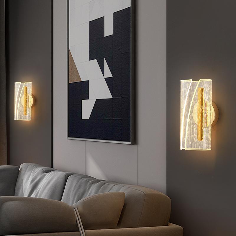 Nordic Lustre LED Wall Lamp Interior Lighting Fixture Bedside Bedroom Living Corridor Stairs Home Decoration Wall Light Sconces