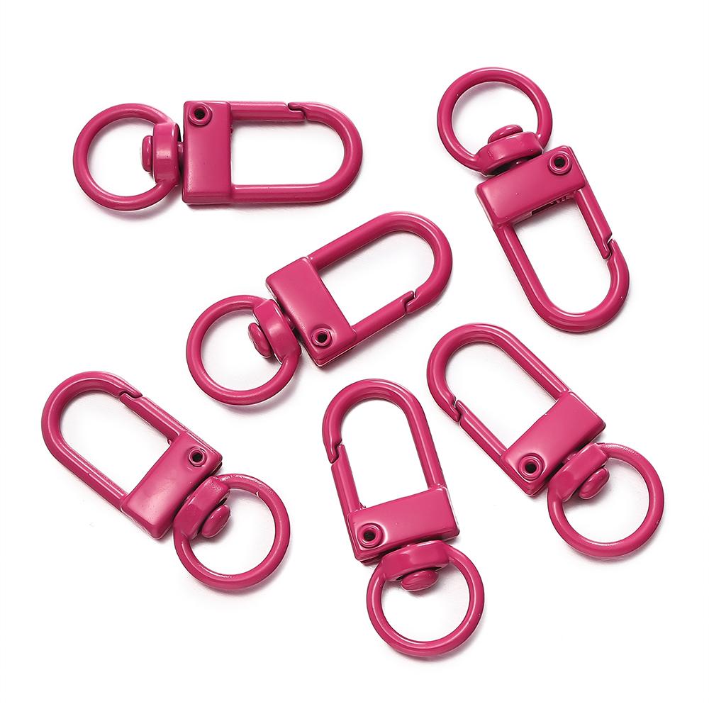 10pcs/Lot High Quality Colorful Alloy Snap Lobster Clasp Hooks Keychain Findings for DIY Key Chain Necklace Bracelet Supplies