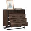 Chest of Drawers, Brown Oak, 70X41X70 Cm, Wood-based Material