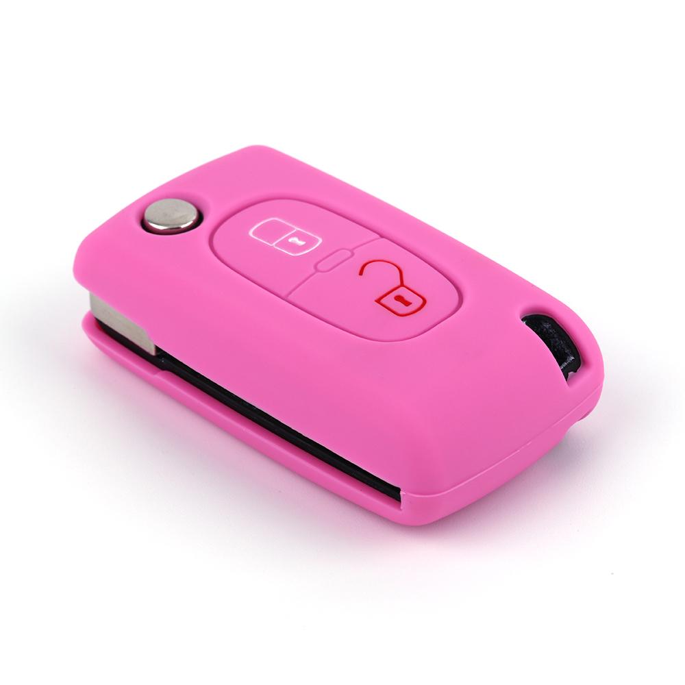 Silicone Car Key Cover for Peugeot 308 306 307 207 807 Citroen C2 C3 C5 C-Crosser C4 Picasso