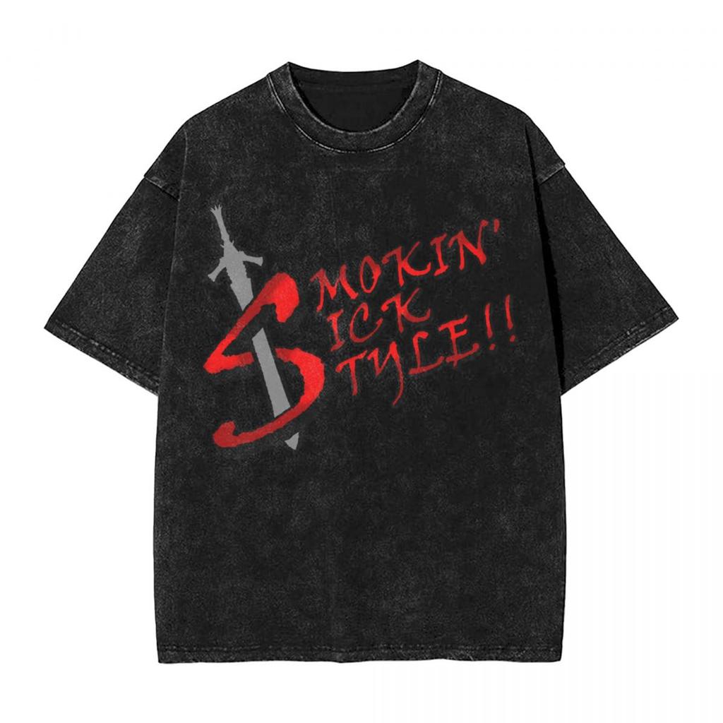 Devil May Cry T Shirt Washed Oversized Streetwear Hip Hop Vintage TShirts for Men Women Clothing Short Sleeve Cotton Tee Shirt