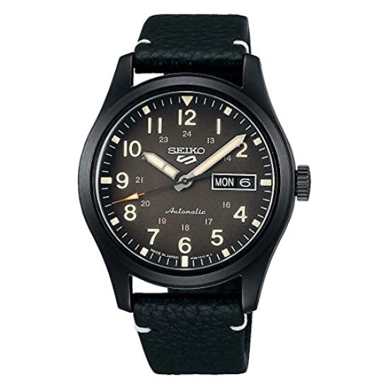 

[Seiko] SEIKO 5 Sports Field Specialist Style Mechanical Distribution Limited Model Watch Men s Seiko Five Sports Made in Japan SRPG41 Black Leather
