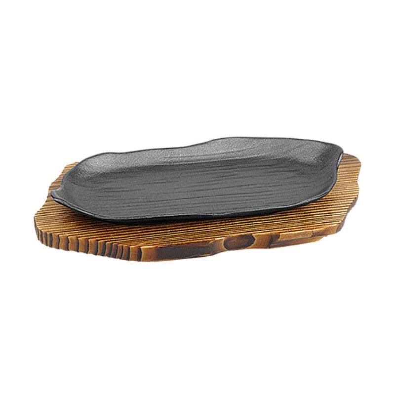 ZISIZ Cast Iron Striped Griddle Pan