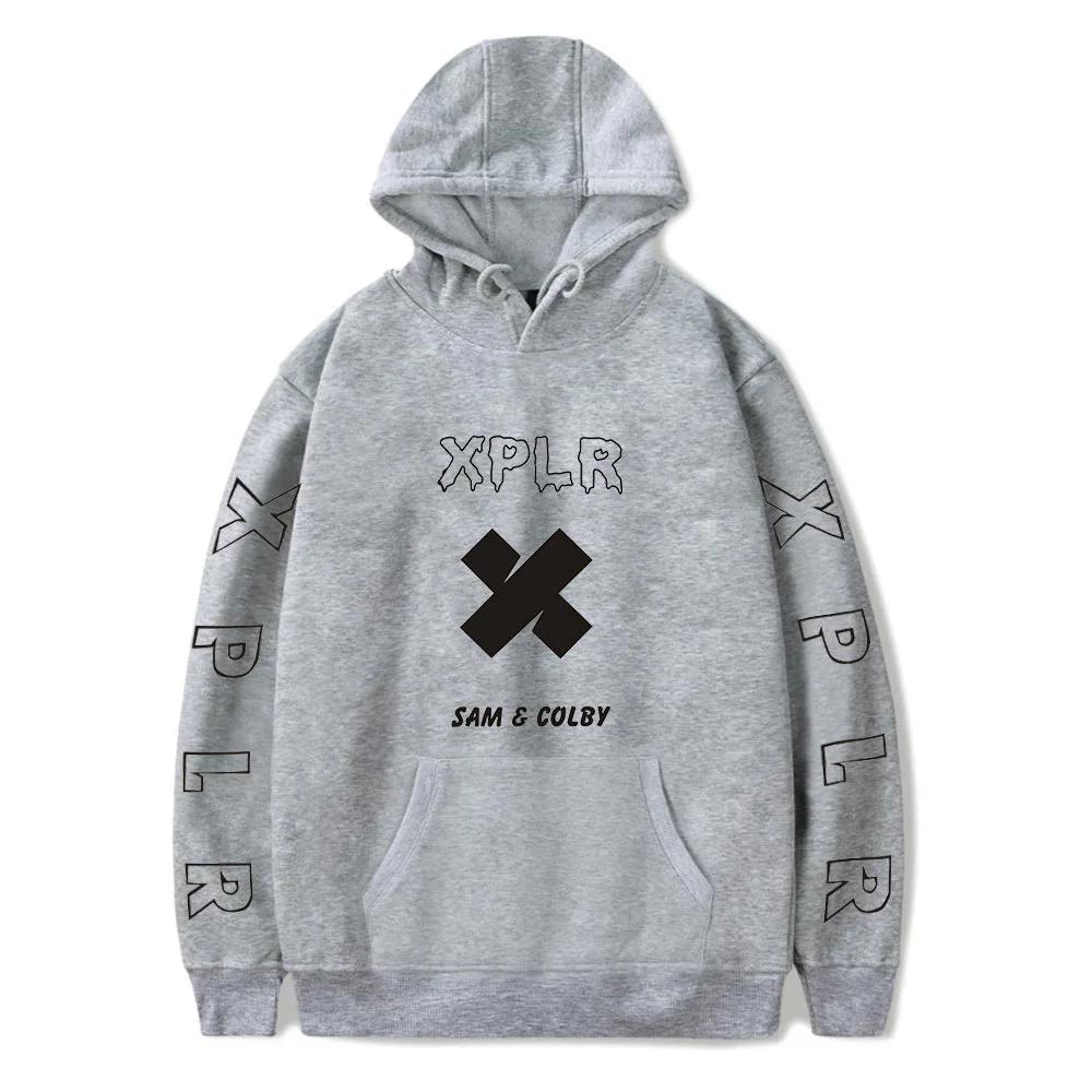 Winter Hoodies Sam And Colby Pullover XPLR Hoodie Printed Sam And Colby Hoodies Sweatshirts Men Hoodie Youtube Casual Sweatshirt