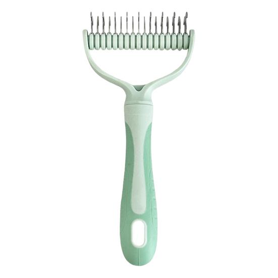 Deshedding Dog Brush for Long Haired Dogs Cats Undercoat Shedding Rake for Dematting Detangling Matted Fur And Knots Pet Grooming Supplies