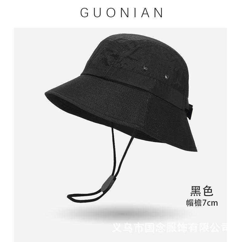 Summer Outdoor Bucket Hat Function Street Tooling Basin Hat Outdoor Sunscreen Waterproof Quick Drying Bucket Hat