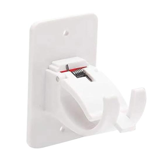 2 buc. cârlige pentru tijă de perdea, două moduri de instalare, autoadezive, fără lovire, anti-alunecare, perete, cu cuie, suport mare de încărcare, dormitor, sufragerie