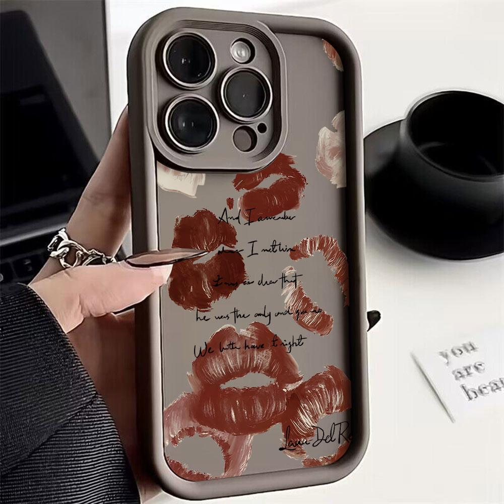 Sexy Girl Red Lips Luxury Phone Case for Oppo Realme C65 C63 C67 C55 C53 C35 C33 C31 13 12 11 GT6 GT3 Narzo 50 Pro 4G 5G Cover