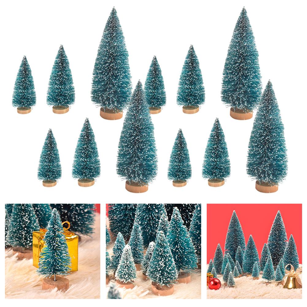 Artificial Tree Bottle Brush Tree Miniature Pine Trees Sturdy Design DIY Crafts