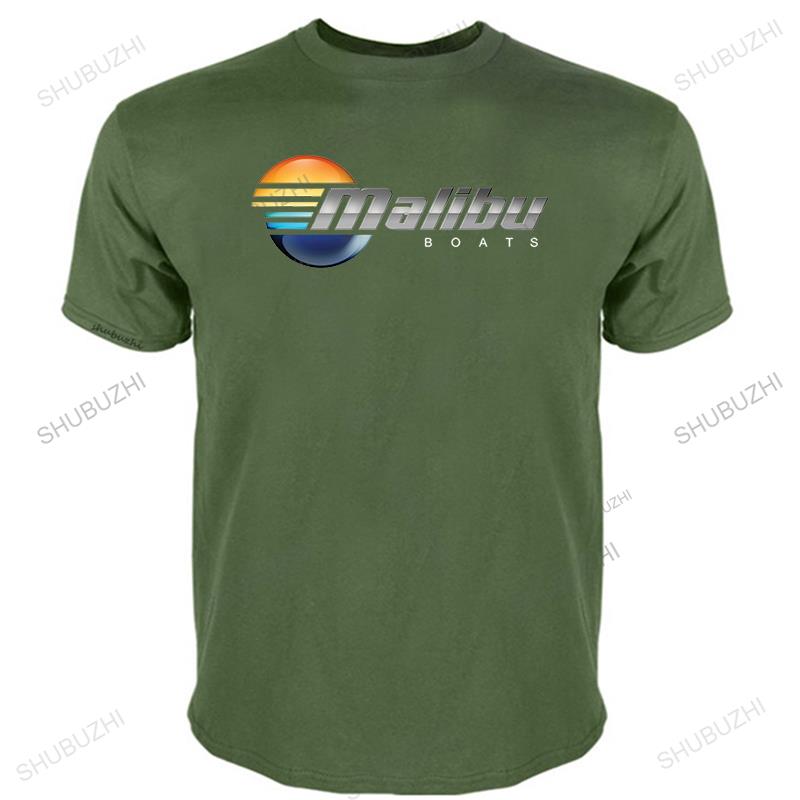 Koszulka Malibu Boats Czarna Szara Biała Męska Koszulka bawełniana shubuzhi Casualowa koszulka z dumą męska Unisex Modna koszulka
