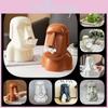 Stylish Moai Inspired Tissue Dispenser Resin Design For Quirky Home Decor Enthusiasts
