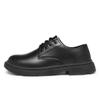 Herren Kleine Lederschuhe Lässige Lederstiefel Kleine Martin Stiefel Business Kleid Schwarz Großer Kopf Werkzeugschuhe Herren Arbeit Herrenschuhe