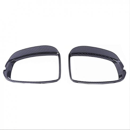 Carbon Fiber Rearview Mirror Rain Eyebrow Cover Trim For Honda Accord 2023 2024