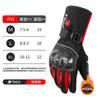 Mens Winter Motorcycle Gloves Waterproof Thermal Insulated Riding With Touchscreen Impact Protection