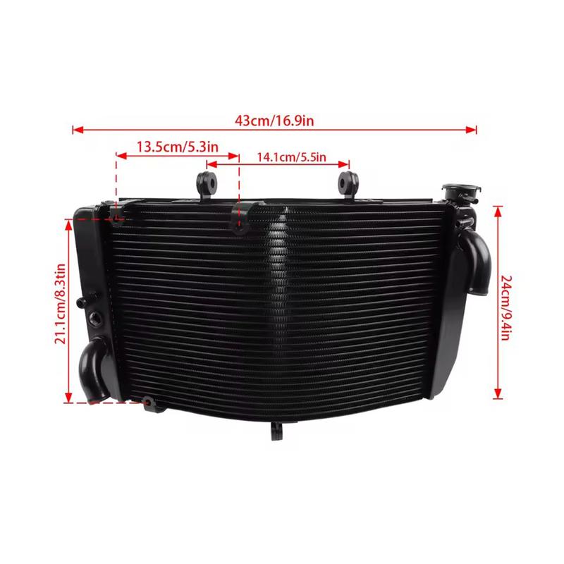 Aluminium Engine Radiator For HONDA CBR600 F4I CBR 600 2001-2005 2006 F4 1999-2000 Oil Cooler Coolant Cooling Water Tank