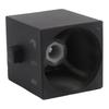 Modern Black Square Shower Thermostatic Handle Knob with Clear Markings