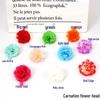 Retro Carnation Fake Flower Hairpins and Brooches - Handmade Hair and Clothing Accessories