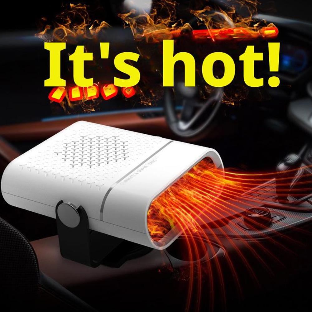 Portable Car Heater Windshield Automatic Defogging Defrost Heater Car 12V Heater 24V Car Heater Fast Heating 2025 New nero