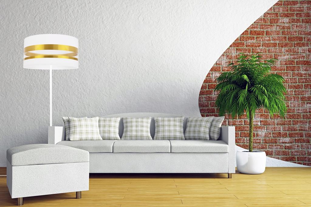 FLOOR LAMP GOLDEN LAMPSHADE ELEGANT COLORS