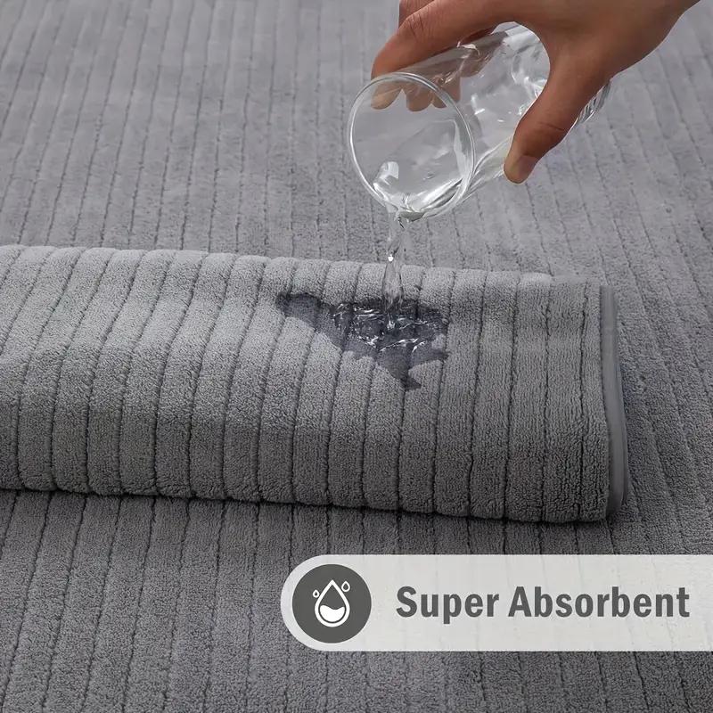 4pcs Oversized Bath Towels Set Ultra Soft Microfiber Comfortable Good Absorbency Multi-functional Use Suitable for Family Hotels