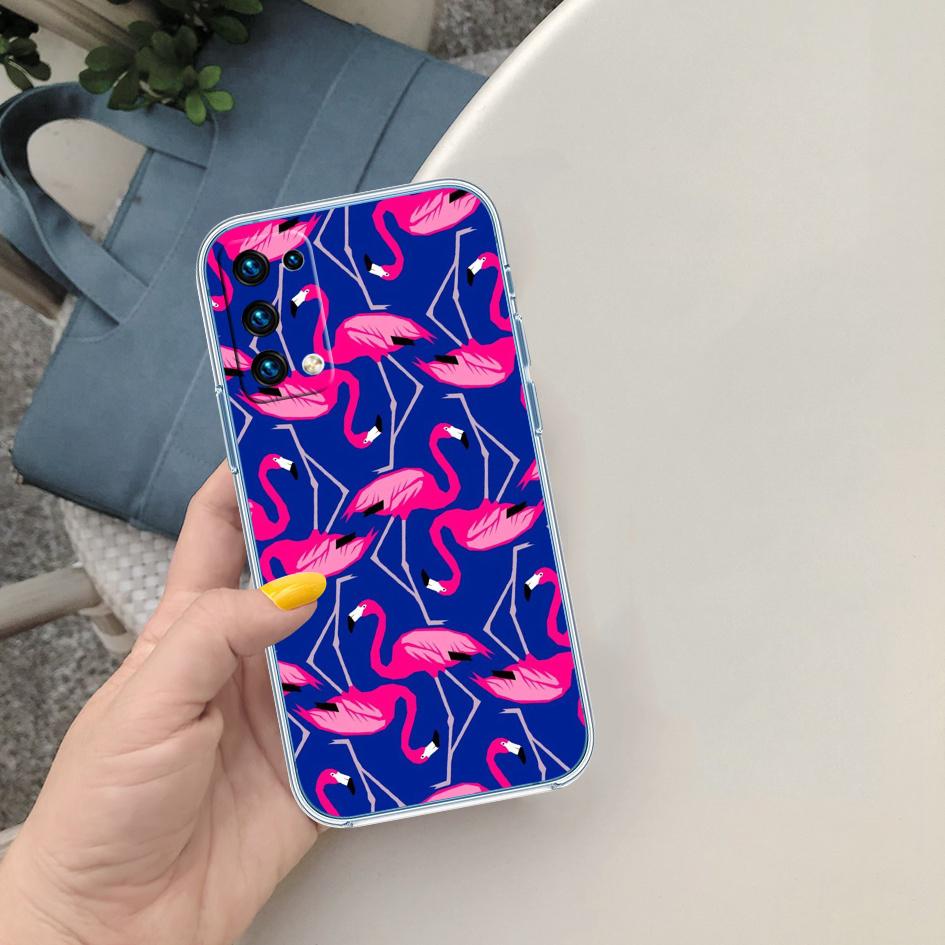 

CJ54 Flamingos Pink bird flower Soft Shell Transparent Phone Case for Samsung Galaxy A04 A04S A14 A23 A34 A54 M23 M33 M52 M53 Galaxy A14