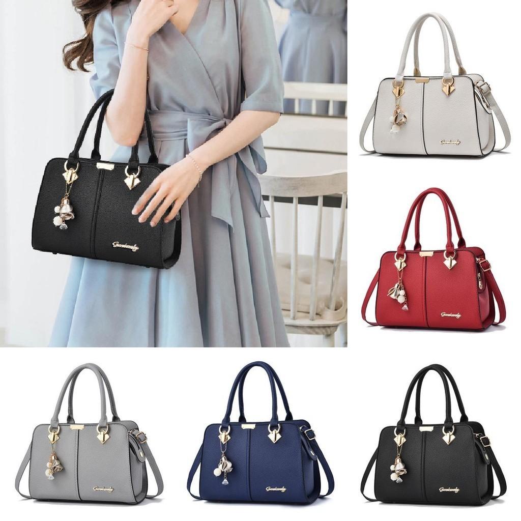 Stylish Pu Shell Bag For Middle-aged Moms With Large Capacity And Multiple Color Options