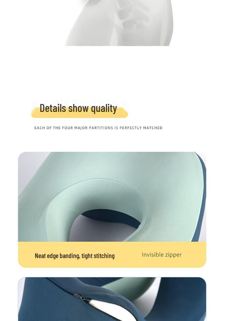 Portable U-Shaped Desk Nap Pillow for Cervical Support