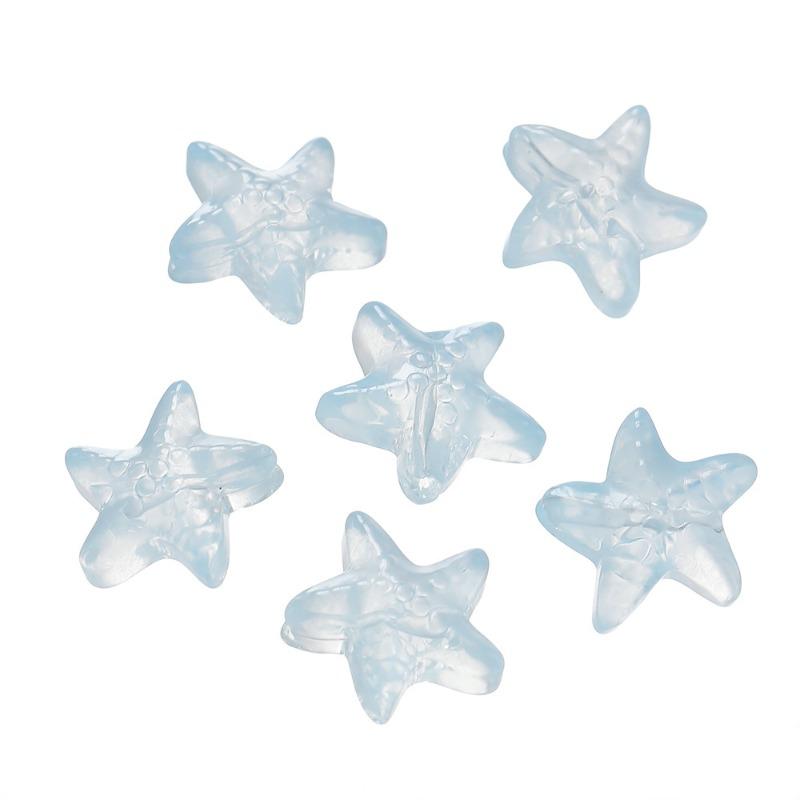 Mary Glass starfish loose beads glass beads handmade diy bracelet necklace jewelry