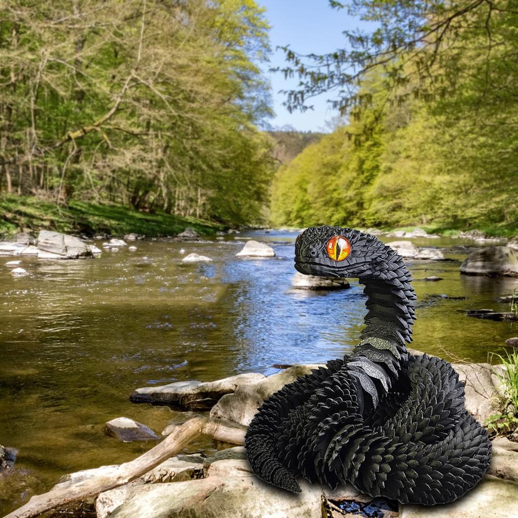 3D tisk řemesla ozdoby dárky kreativní ruční výroba 3D tisk had přívěsek do auta