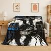 3D Billie Eilish Sängerin Star Flanell Decke Weich Warm Überwurfdecke für Schlafzimmer Wohnzimmer Bett Reise Camping Picknick Geschenk