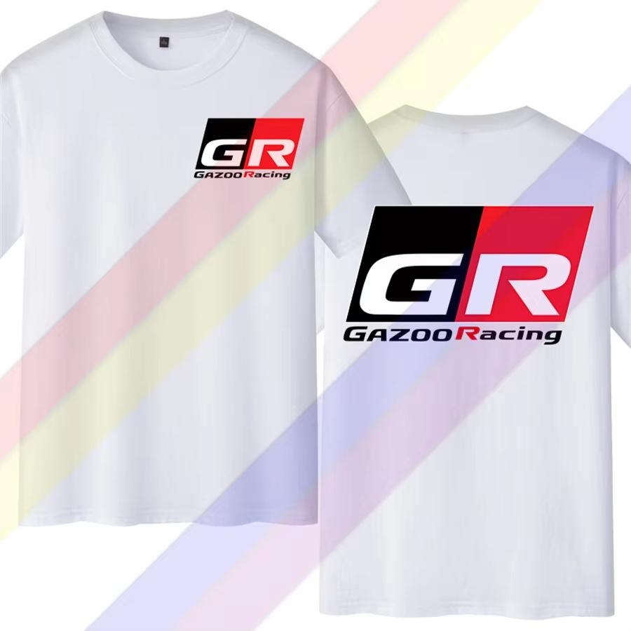 GR Gazoo Racing Japan Tuner Herren T-Shirt Schwarz Kurzarm Vintage Casual Baumwolle Locker Grafik T-Shirt Bedruckt