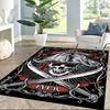 Knife Skull Floor Mat Perfect for Playrooms Dormitory Balcony Entryway Antislip Carpet Office home decor Spiritual Gift