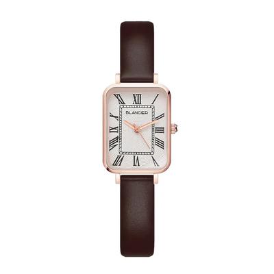 Allure Watch Rose Roman BW0605L-RRBR Square Leather Watch