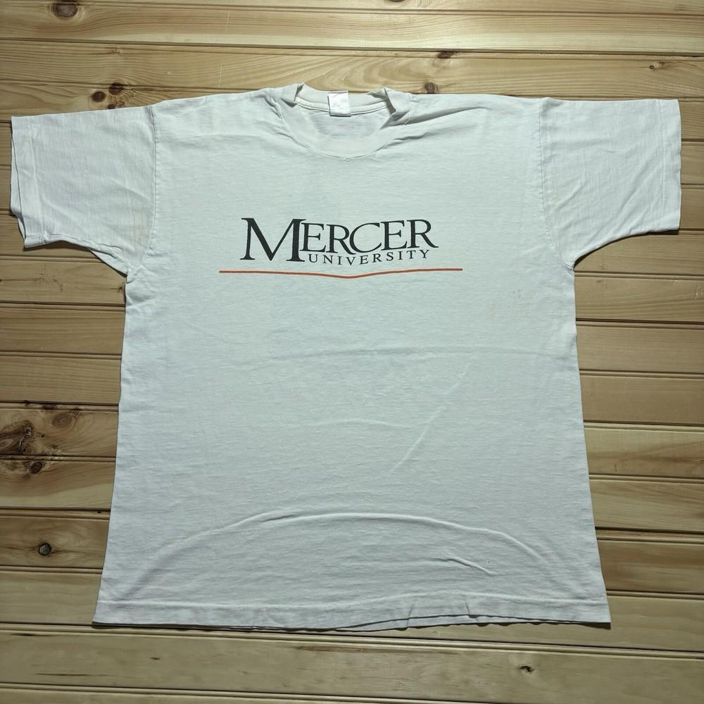 Vintage 90s Mercer University Bears NCAA College Single Stitch Shirt Size XL Unisex T-Shirt S