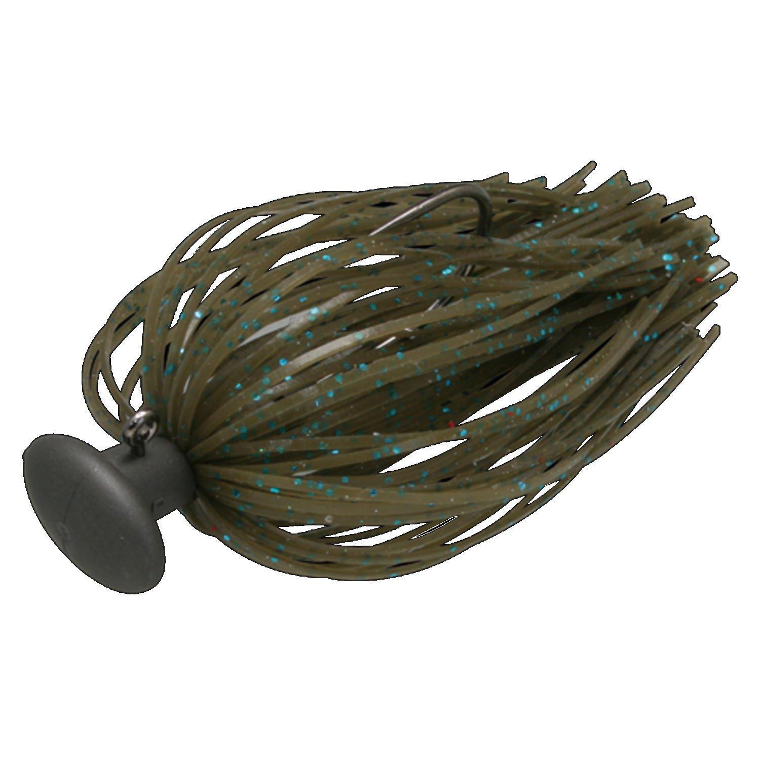 JACKALL Nakata Jig Green Flake Rubber Jig 3/8oz Pumpkin/Blue