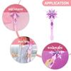 Glowing Sticks Light Up Snowflake Wand ABS Glow Snowflake Wand  Cosplay Props