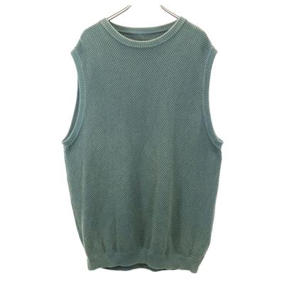 Crepuscule Made In Japan Cotton Knit Vest 3 Green Men's Used
