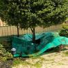 Telo Impermeabile per Potatura Siepi 78.7"x78.7" con Foro Centrale da 12 Pollici e 4 Fibbie Angolari per la Raccolta Efficiente delle Foglie
