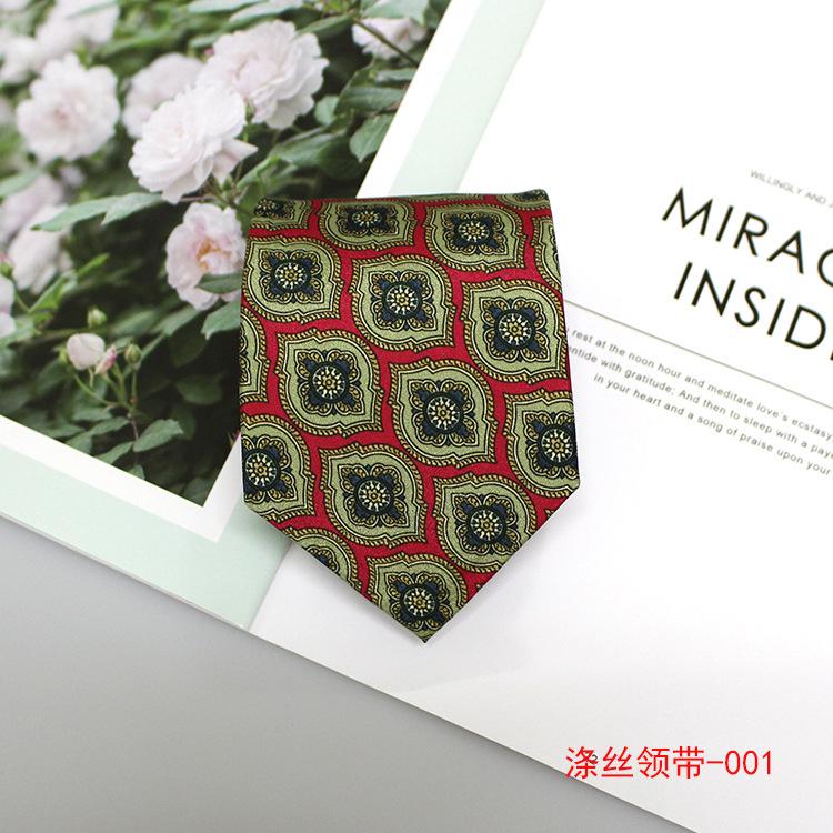 9cm Bedruckte Herrenkrawatte, Business Casual Britische Anzugkrawatte