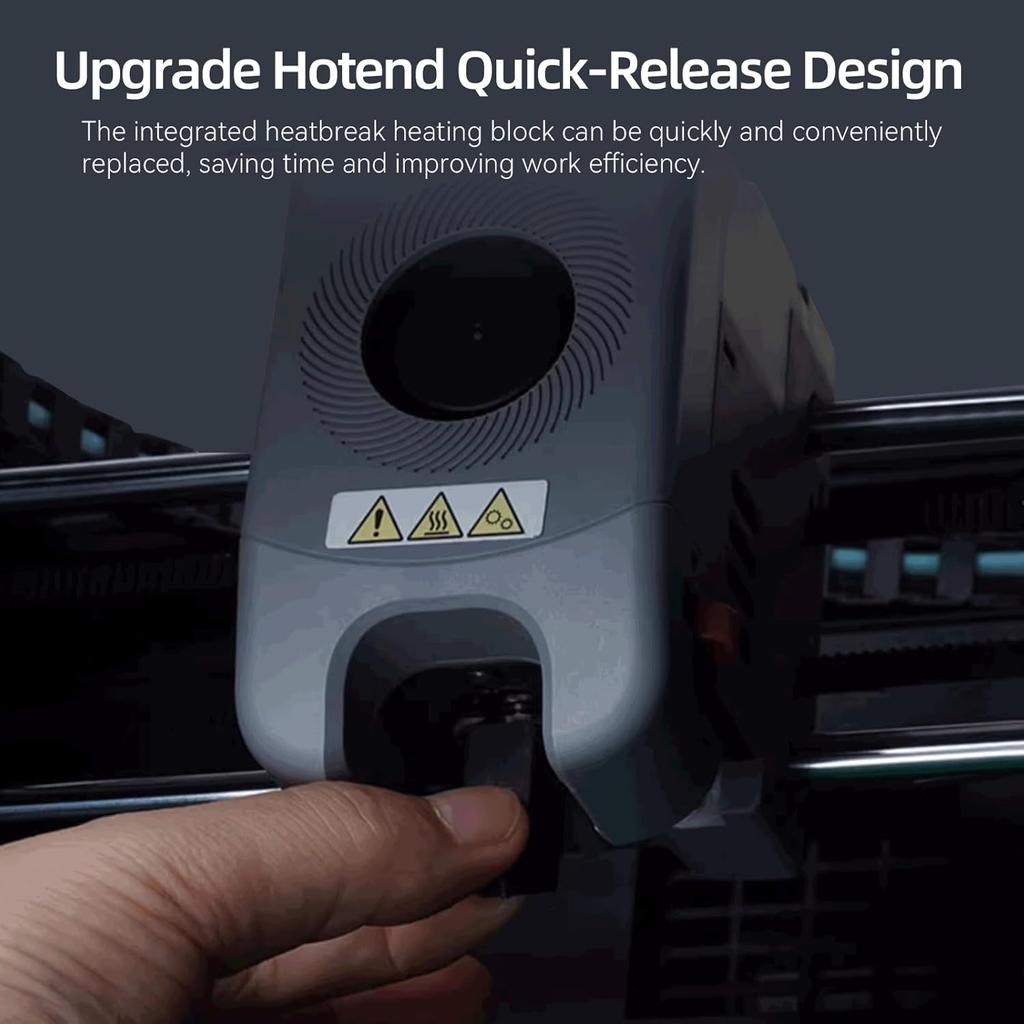 Upgrade Ceramic Hotend Kit for Flashforge Adventurer 5M/5M Pro 3D Printer,Rapid Heating Quick-Detachable 0.4mm Hardened Nozzle+Chrome Plated Brass