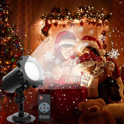 LED Snowflake Projector Light for Outdoor Christmas Decorations