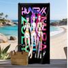 Kpop Dämonenjäger Bedrucktes Strandtuch, Großes Saugfähiges Schnelltrocknendes Handtuch für den Sommer, Outdoor, Schwimmen