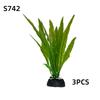 3pcs/lot Bright Color Aquarium Plants Artificial Aquatic Plants, Fish Tank  Plants Decoration Ornament Set 7.08 Inch