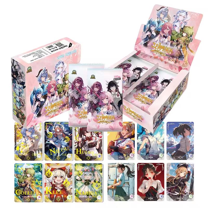 Goddess Story Anime Waifu Sammelkarten Box Set – Seltene SSR/SR Genshin Impact Charakterkarten Ideales Geschenk für Anime-Fans und Hobbyisten