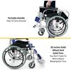 Foldable Self Propel Wheelchair Portable Lightweight Travel Push Chair