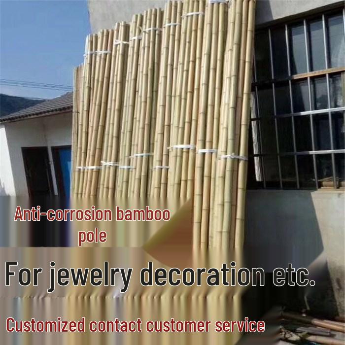 Anti-Corrosion Bamboo Pole: Decorative Ceiling, Courtyard Screen, Partition, Retaining Wall, Fence, Railing, and Trellis.