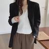 Autumn Korean V-Neck Slim Fit Core-Spun Yarn Cardigan Sweater for Women